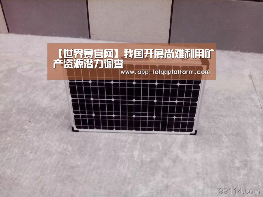 【世界赛官网】我国开展尚难利用矿产资源潜力调查(图1) 全球总决赛官网
